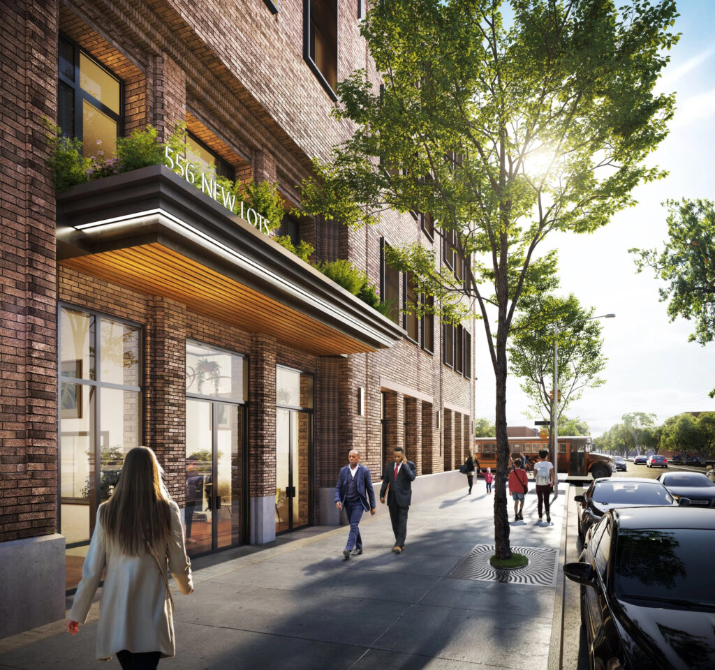 556 New Lots Avenue. Rendering courtesy of IMC Architecture.
