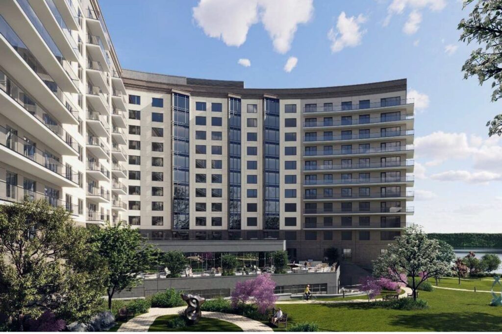 River's Edge. Designed by Perkins Eastman.