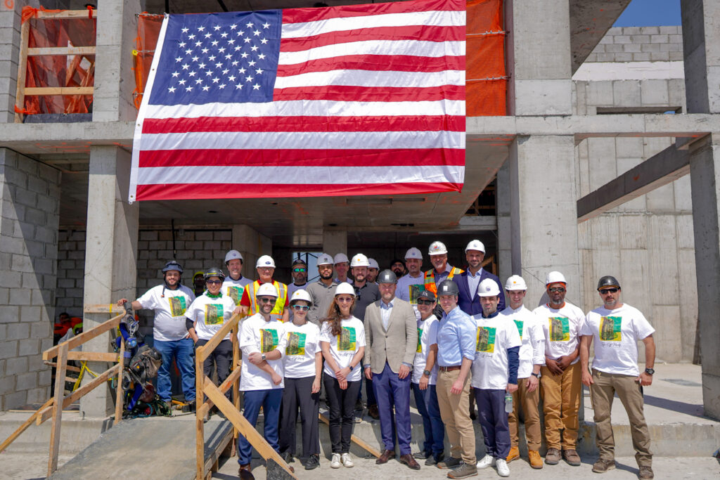 McLean Place topping out ceremony. Photo courtesy of New Destiny Housing.