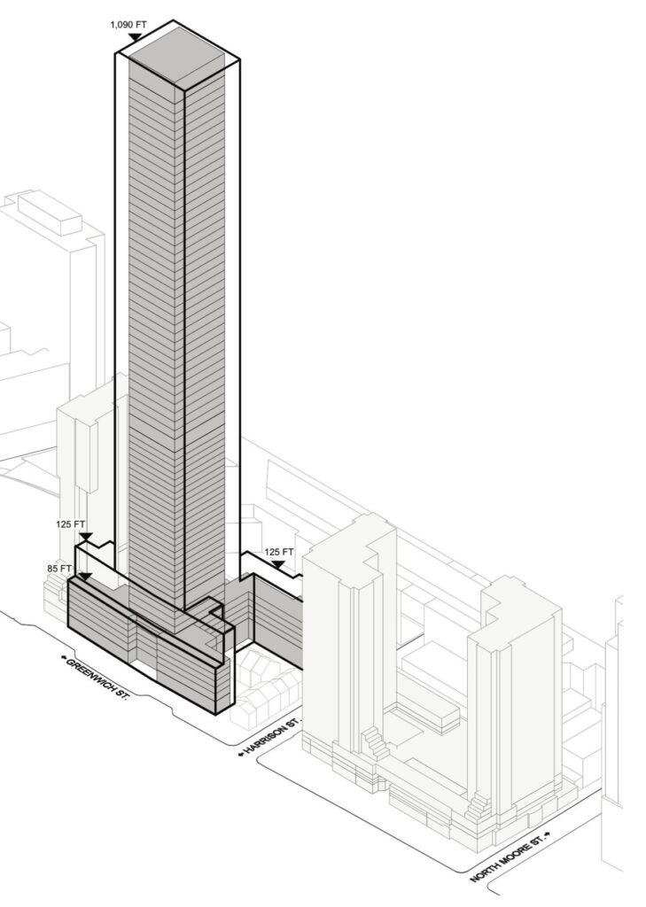 310 Greenwich Street proposal with the affordable housing component on site.