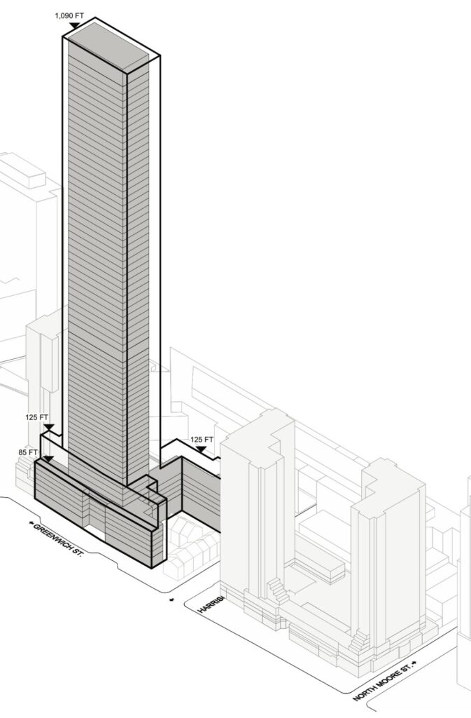 310 Greenwich Street proposal with no affordable housing on site.