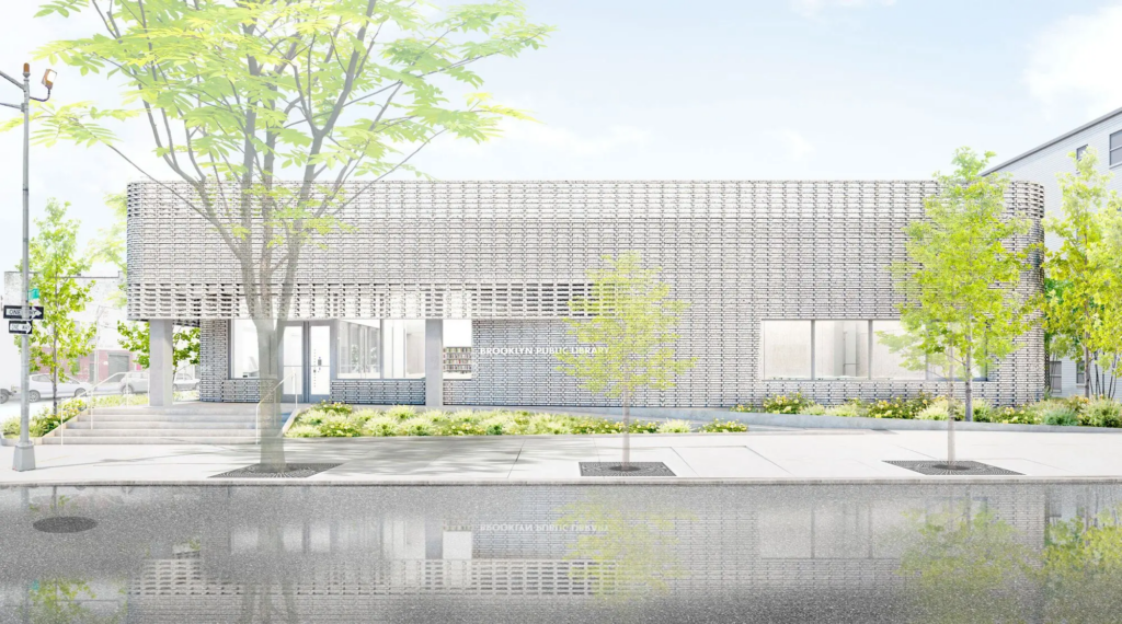 Red Hook Public Library. Rendering courtesy of LEVENBETTS.