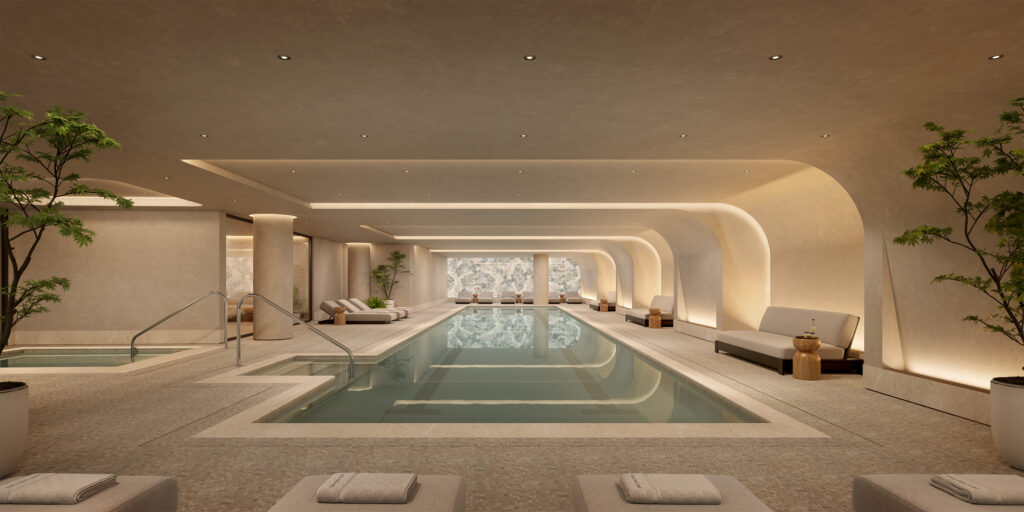 The indoor swimming pool. Image ©Hayes Davidson