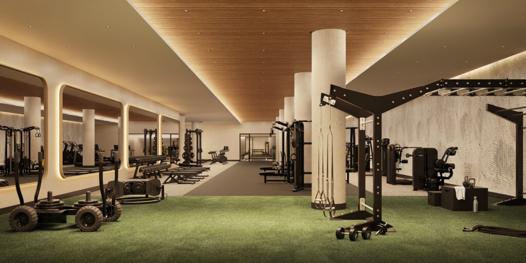 The fitness center. Image ©Hayes Davidson