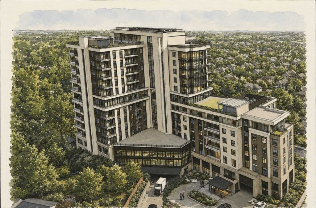 501 Easton Avenue. Rendering courtesy of the New Brunswick Planning Board.