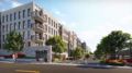 The new residential buildings at the Bay Terrace Shopping Center. Rendering courtesy of Cord Meyer Development