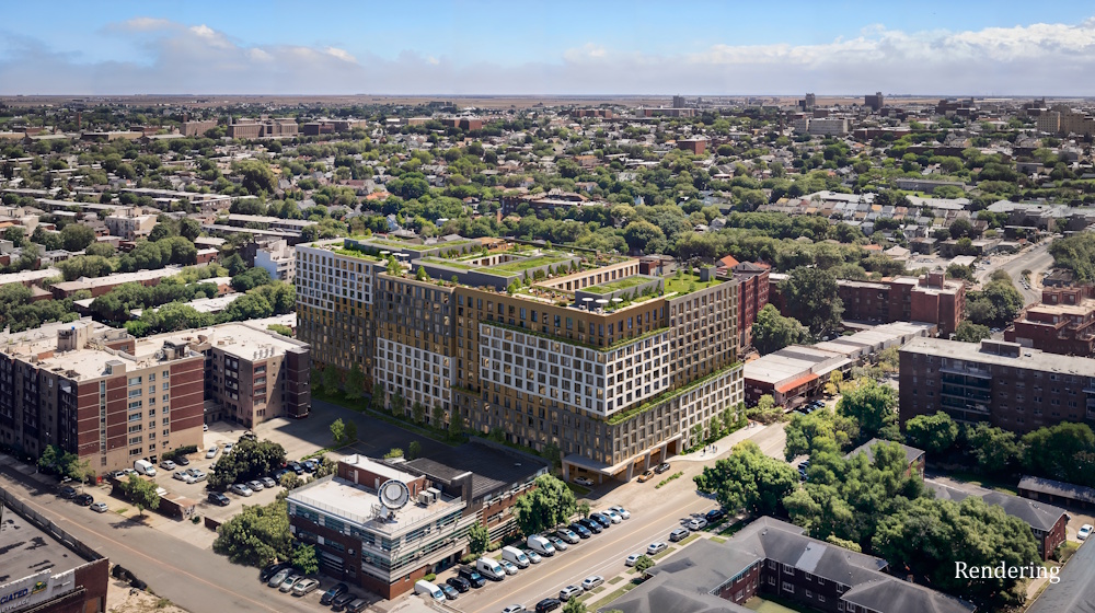 The redesign of 71-12 Park Avenue. Rendering from ny-eb5.com.