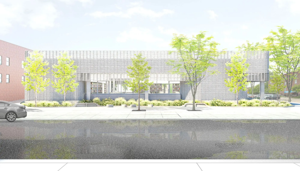 Red Hook Public Library. Rendering courtesy of LEVENBETTS.