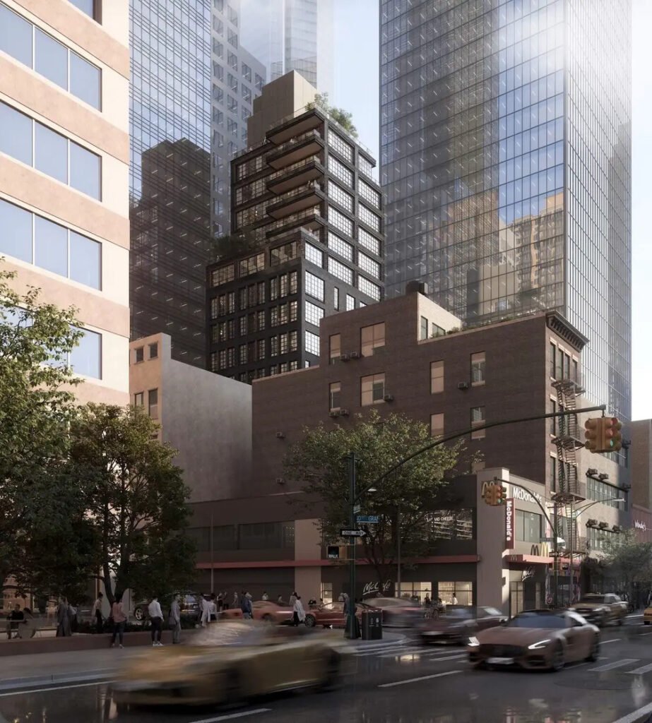 245 West 55th Street. Rendering courtesy of Fogarty Finger.