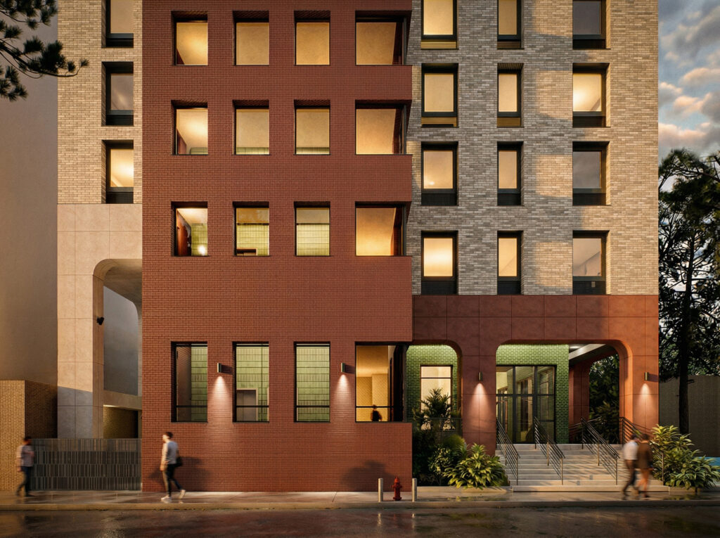 50-58 Cliff Street. Rendering courtesy of Dattner Architects.