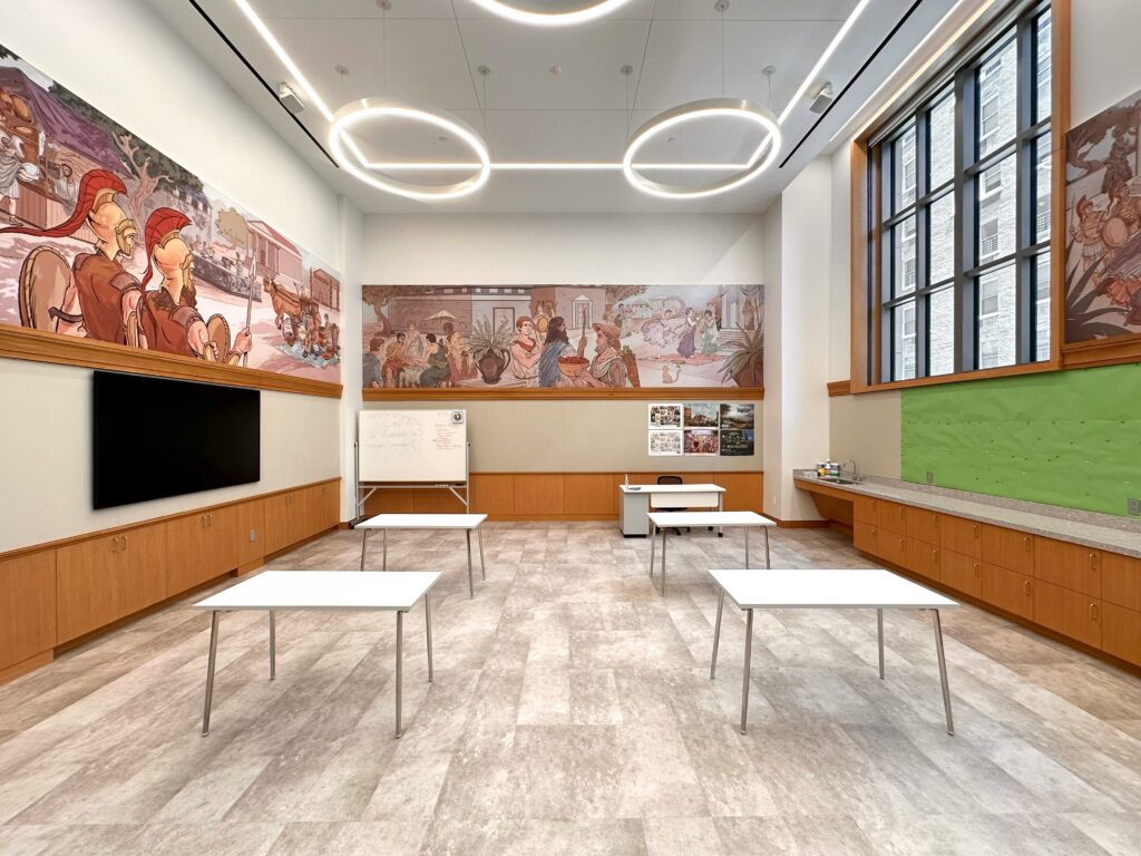 The Geoffrey & Sarah Gund Democracy Classroom. Photo by Michael Young.