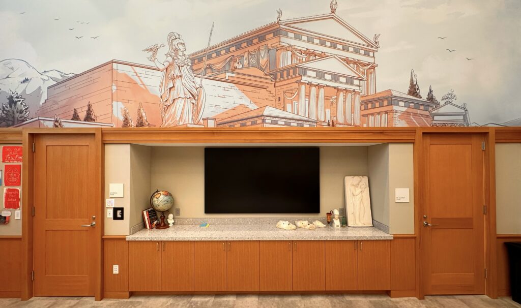 The Geoffrey & Sarah Gund Democracy Classroom. Photo by Michael Young.