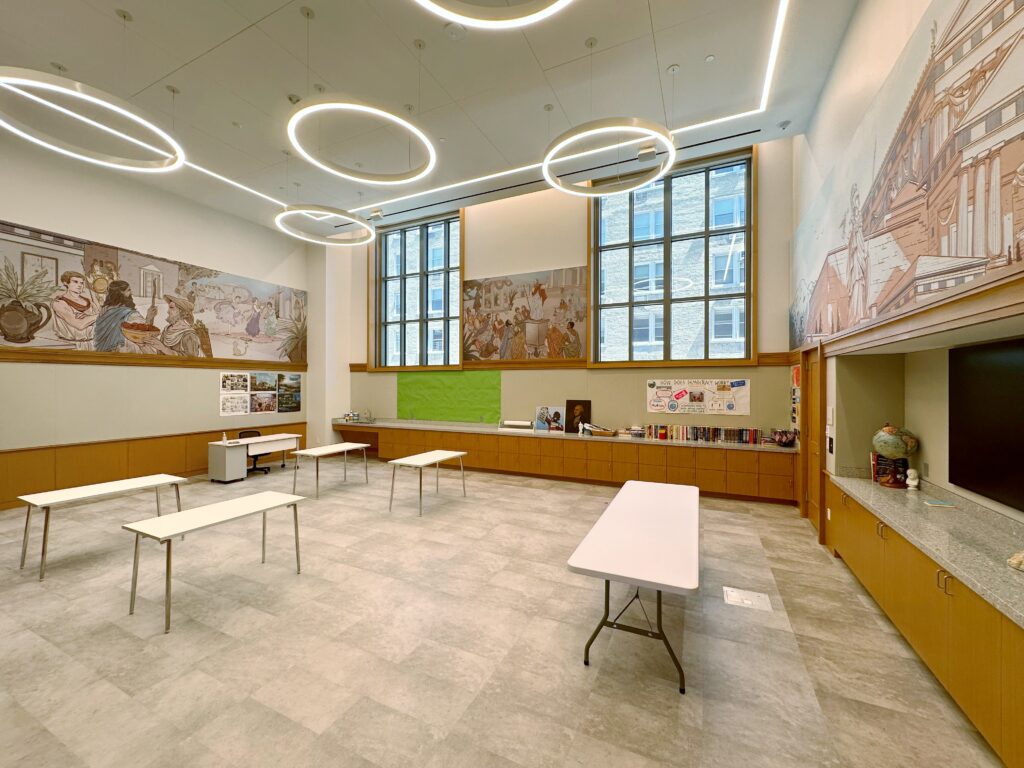 The Geoffrey & Sarah Gund Democracy Classroom. Photo by Michael Young.