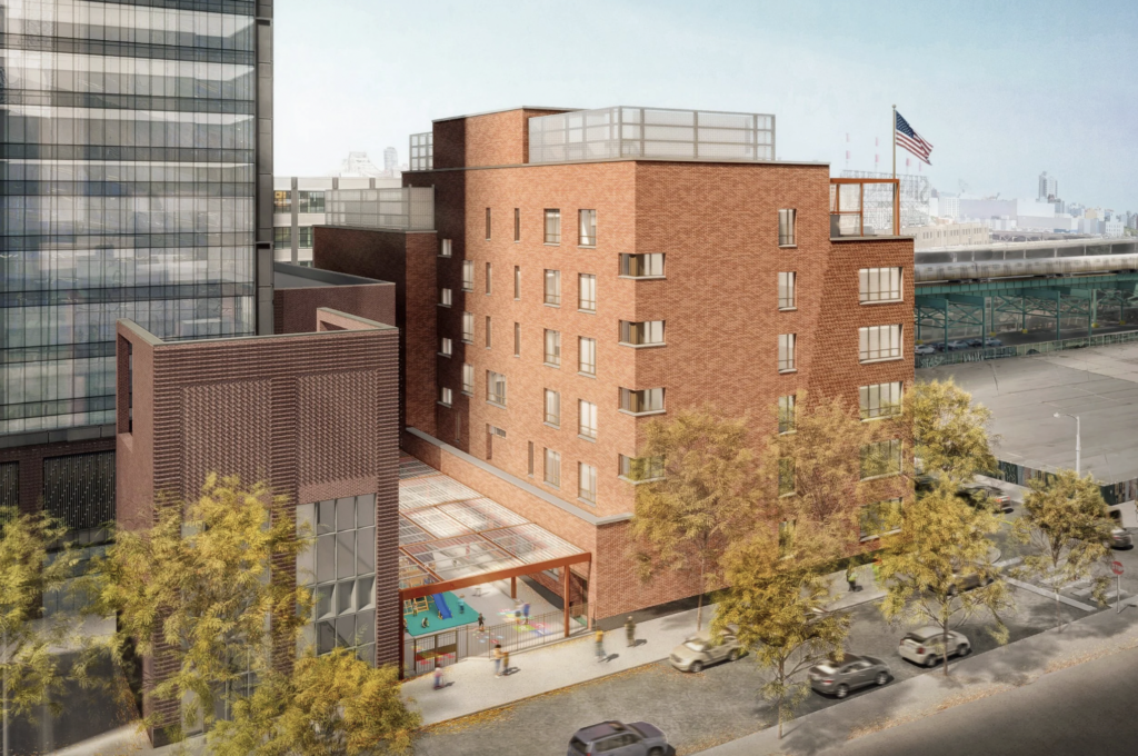 23-10 43rd Avenue. Rendering courtesy of ESKW Architects. 