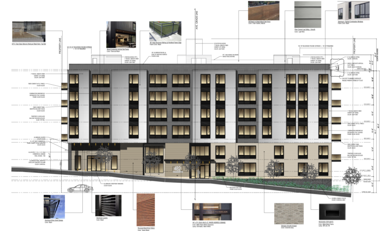 723 Grand Street. Diagram courtesy of Jersey City Planning Board.