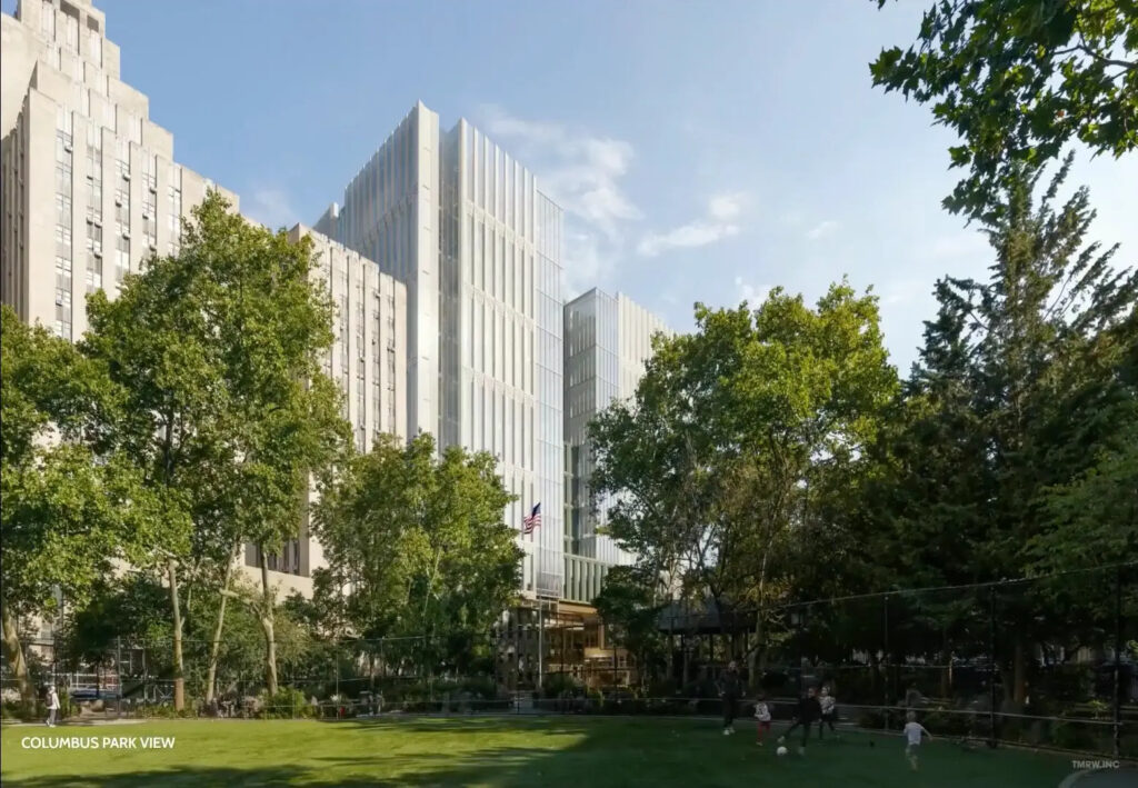 Manhattan Detention Center. Designed by HOK.