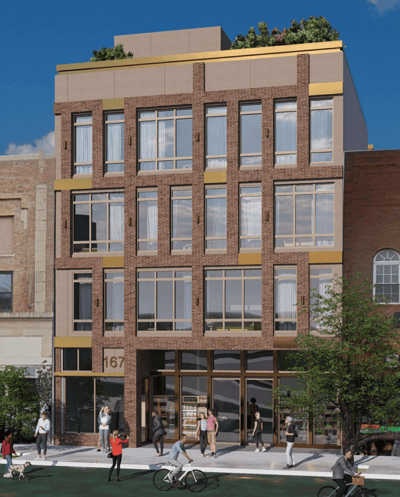 167-169 Newark Avenue. Rendering courtesy of Emara Chobrial Architects.