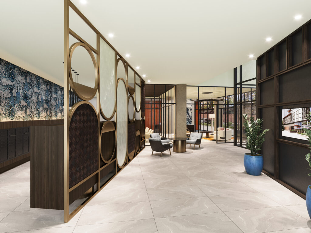 The lobby. Rendering courtesy of MHS Architecture.