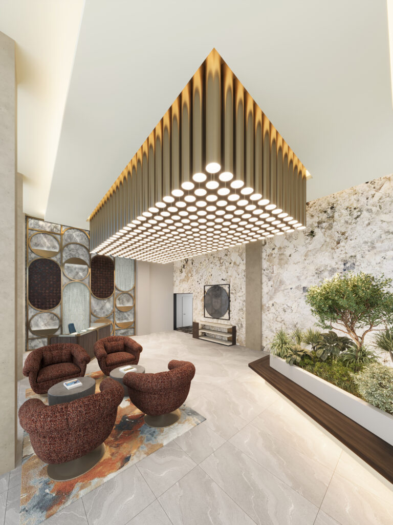 The lobby. Rendering courtesy of MHS Architecture.