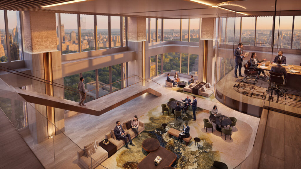 Interior rendering of 625 Madison, courtesy of Related Companies.