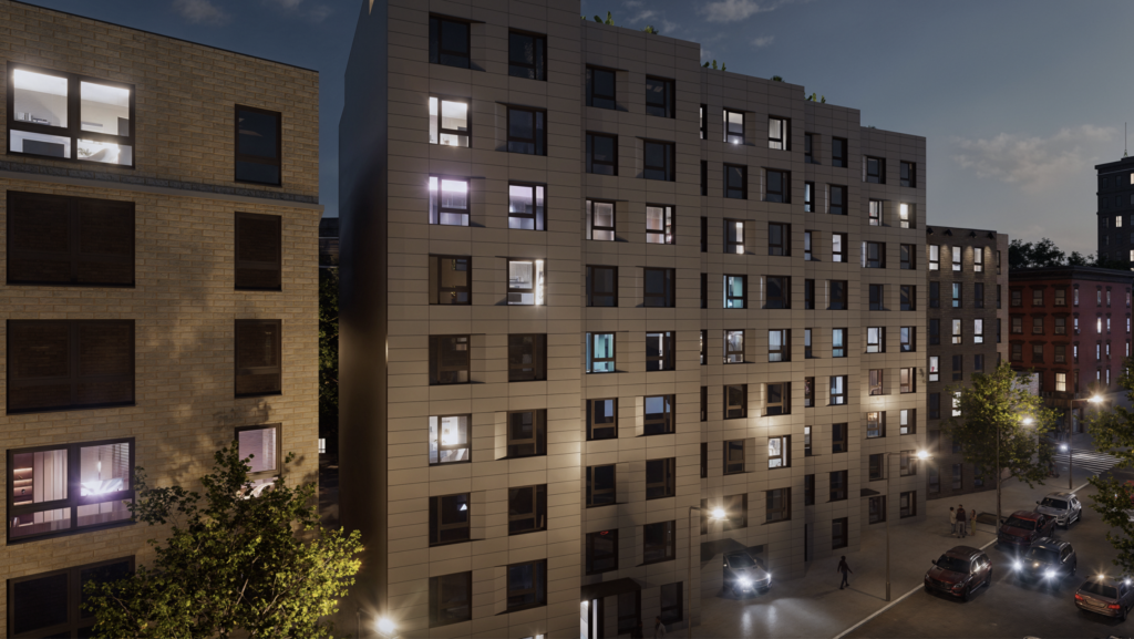 19 & 21 East 198th Street. Designed by Angelo Ng + Anthony Ng Architects.