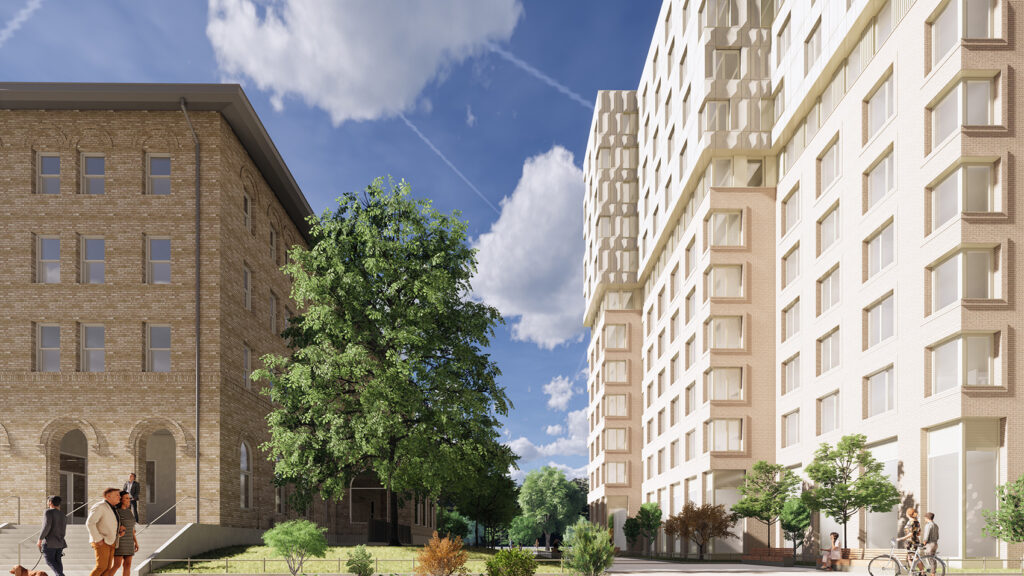 Cooper Park Commons. Rendering courtesy of Architecture Office.
