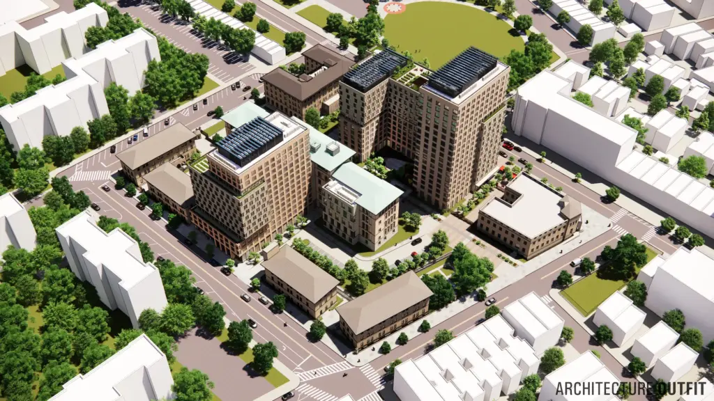 Cooper Park Commons. Rendering courtesy of Architecture Office.