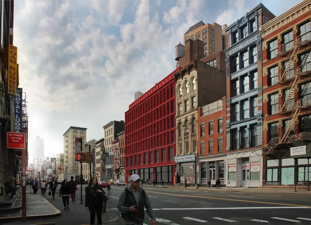 312-322 Canal Street. Rendering courtesy of Paul A. Castrucci Architects.