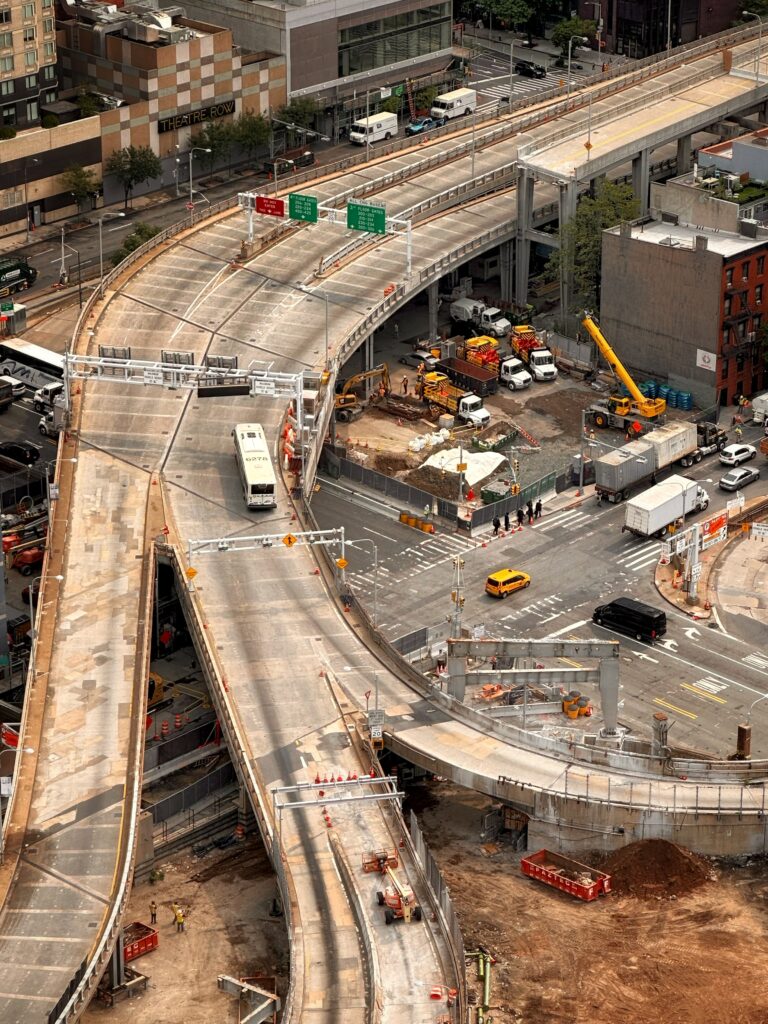 Port Authority Bus Terminal construction, in August 2026. Photo by Michael Young