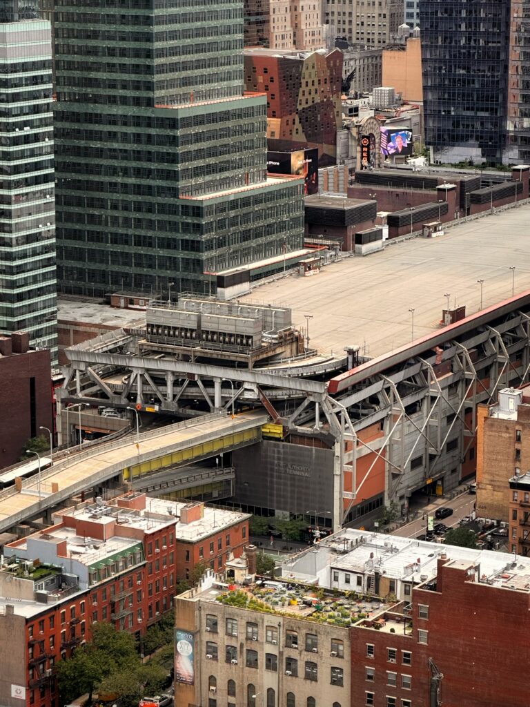 Port Authority Bus Terminal construction, in August 2026. Photo by Michael Young