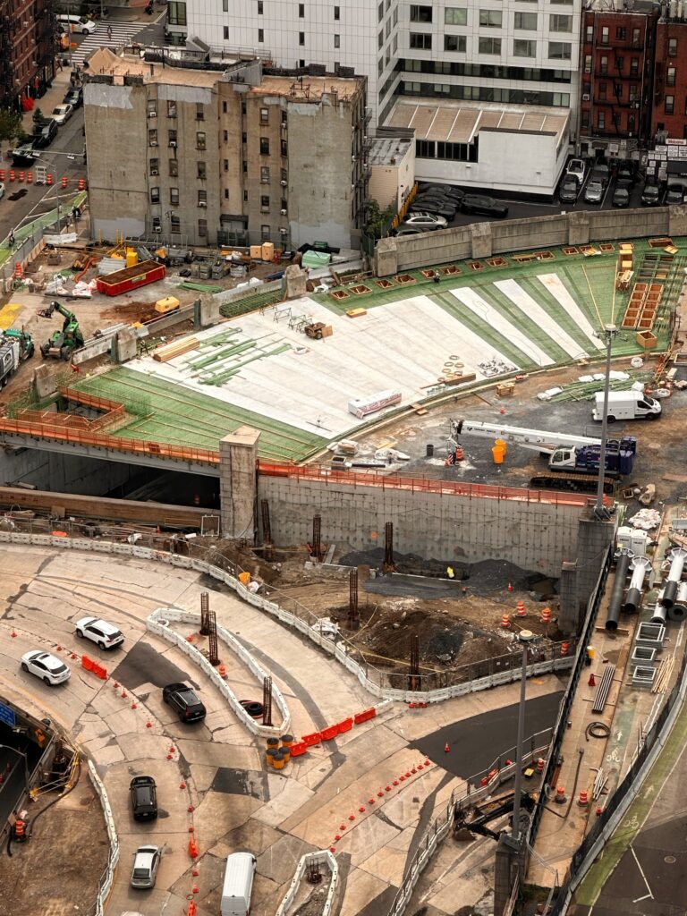 Port Authority Bus Terminal construction in August 2026. Photo by Michael Young.