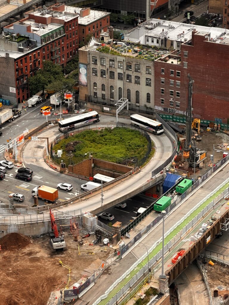 Port Authority Bus Terminal construction, in August 2026. Photo by Michael Young