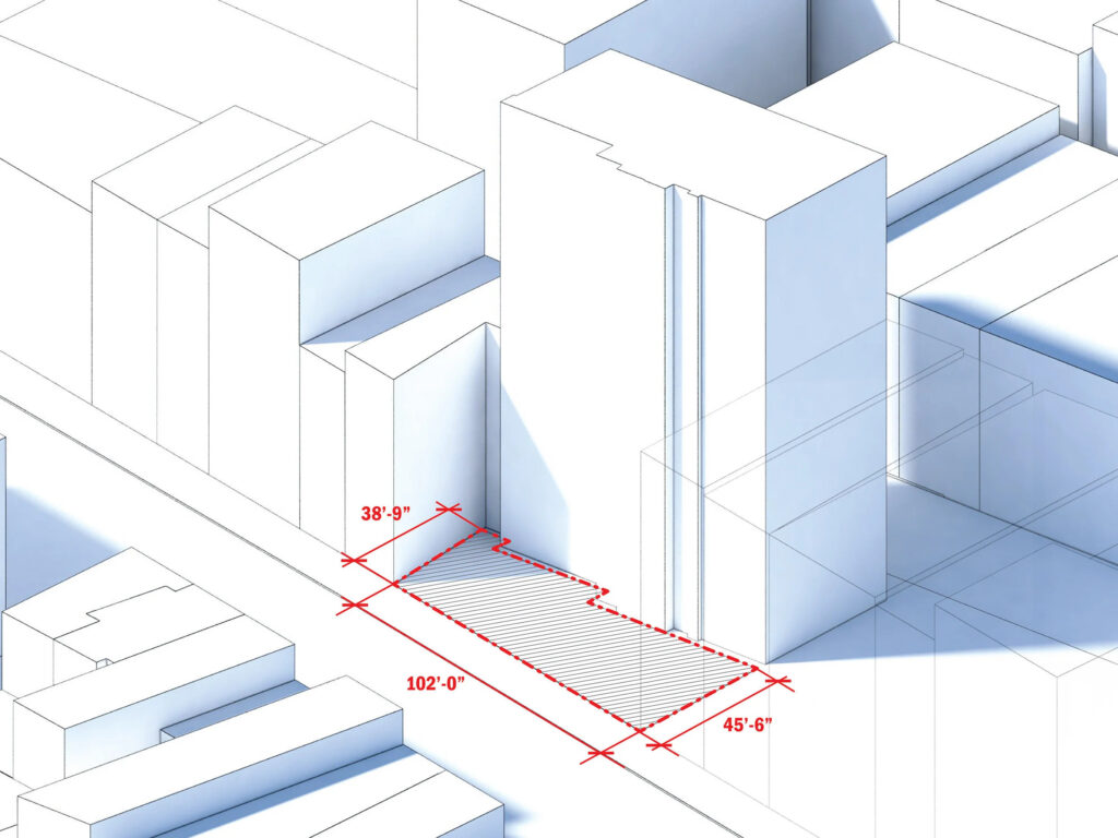 312-322 Canal Street. Diagram courtesy of Paul A. Castrucci Architects.