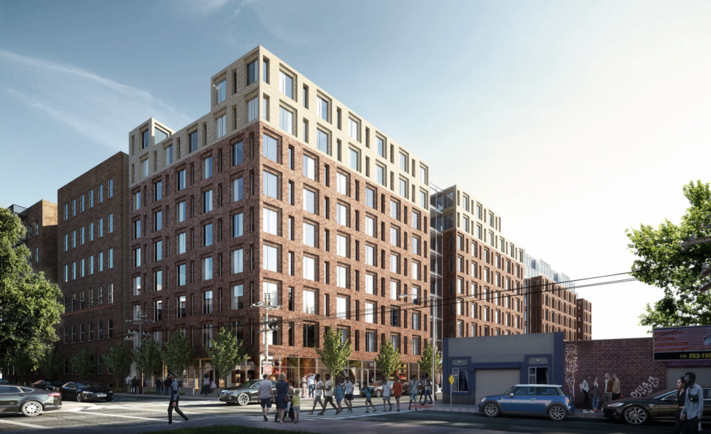 The old design for 1214-1238 East 14th Street. Rendering courtesy of IMC Architecture.