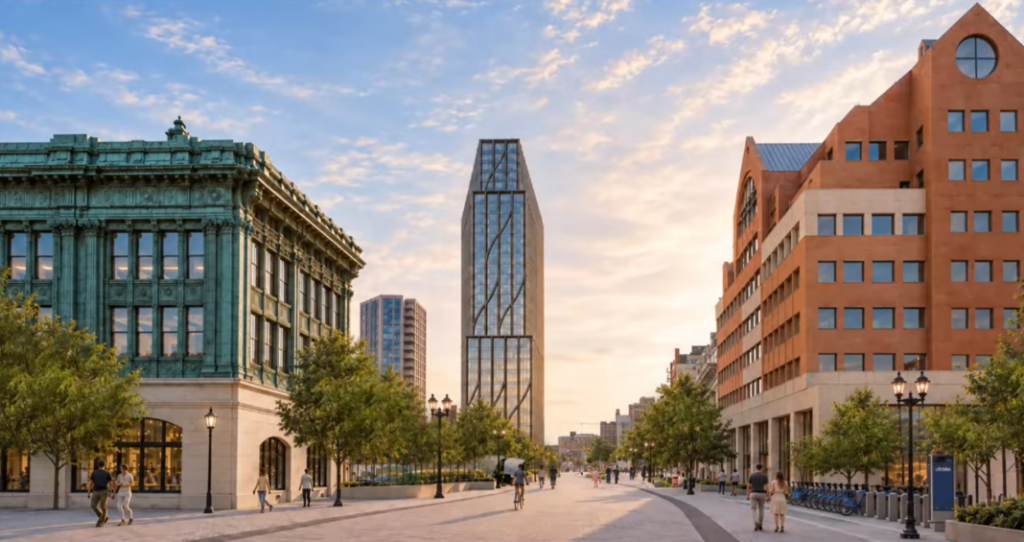 Hoboken Connect Site 1. Rendering courtesy of Morris Adjmi Architects.