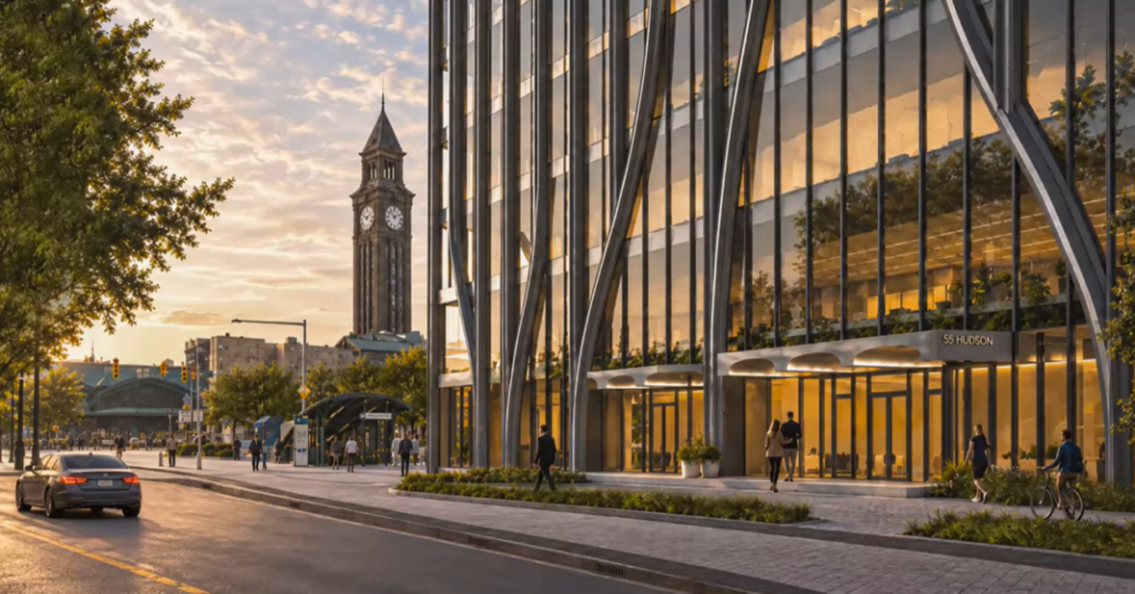 Hoboken Connect Site 1. Rendering courtesy of Morris Adjmi Architects.