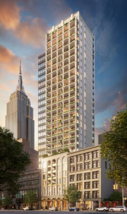 Loggia NoMad at 842 Sixth Avenue. Designed by Isaac & Stern Architects.