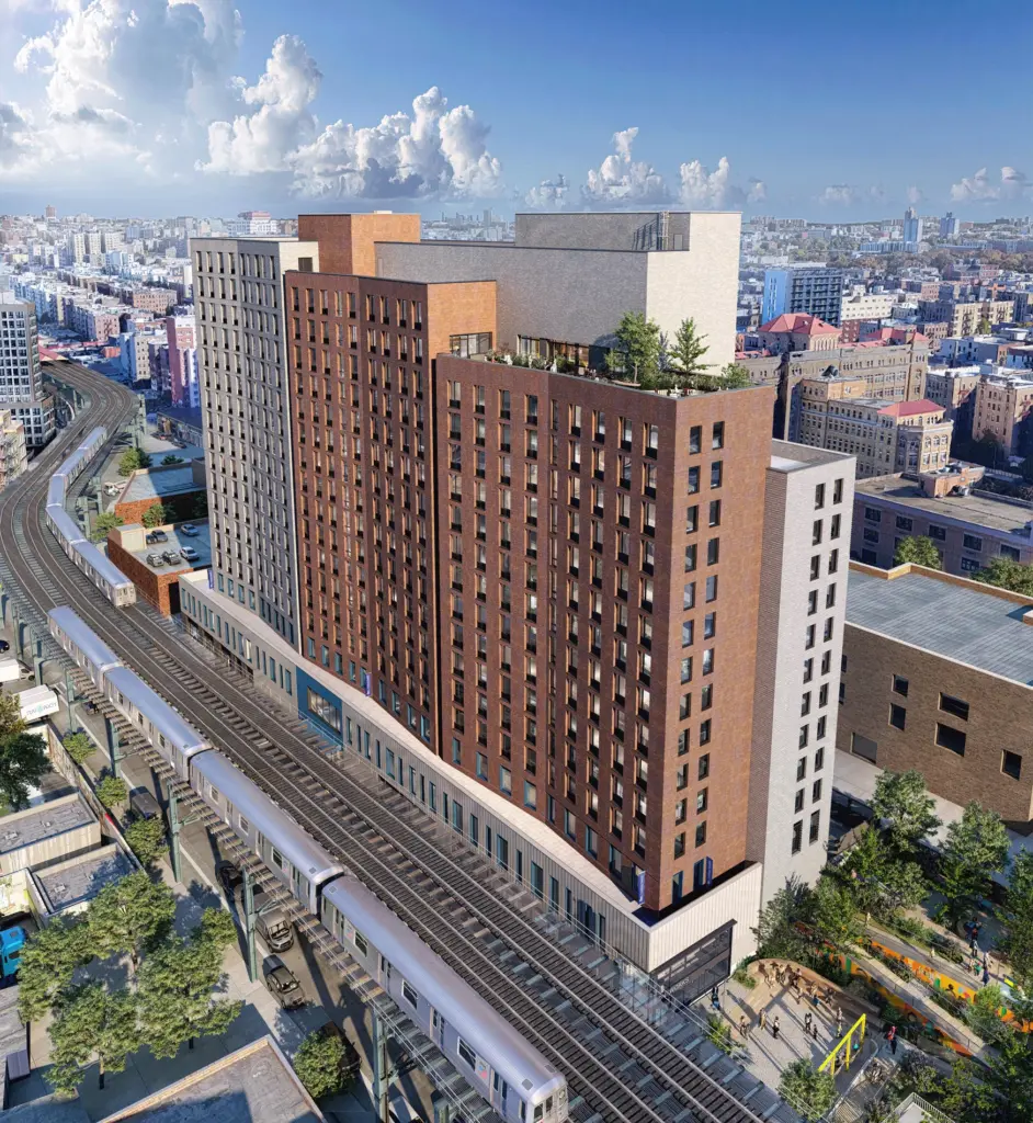 River Commons. Rendering courtesy of Bernheimer Architecture.