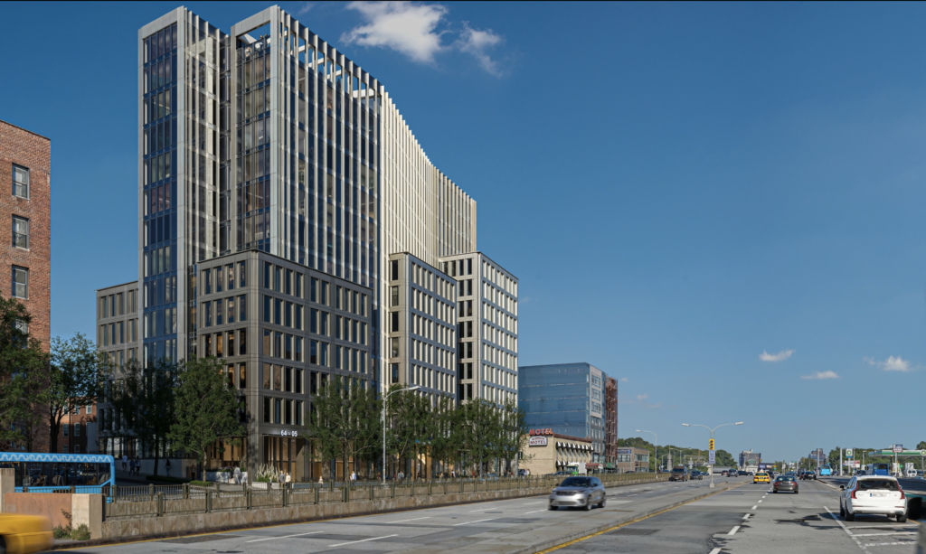 64-11 Queens Boulevard. Rendering courtesy of Archimaera.