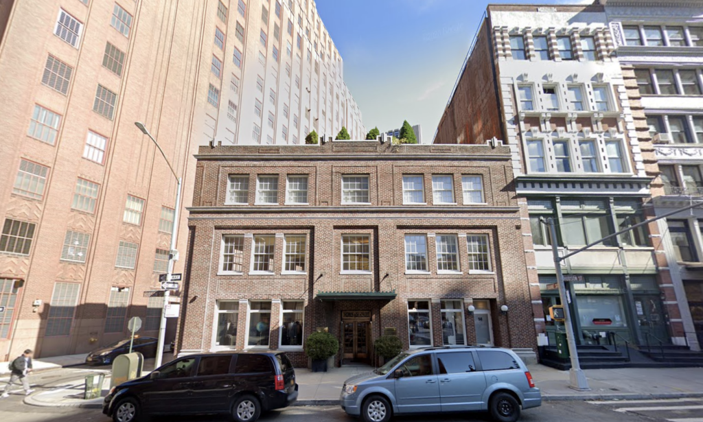 50 Hudson Street, circa October 2019. Image via Google Maps. 