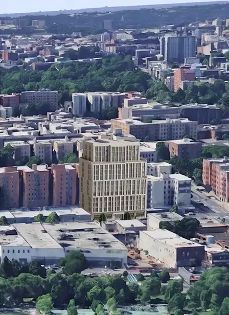 1701 Boone Avenue. Rendering courtesy of NYC Planning.